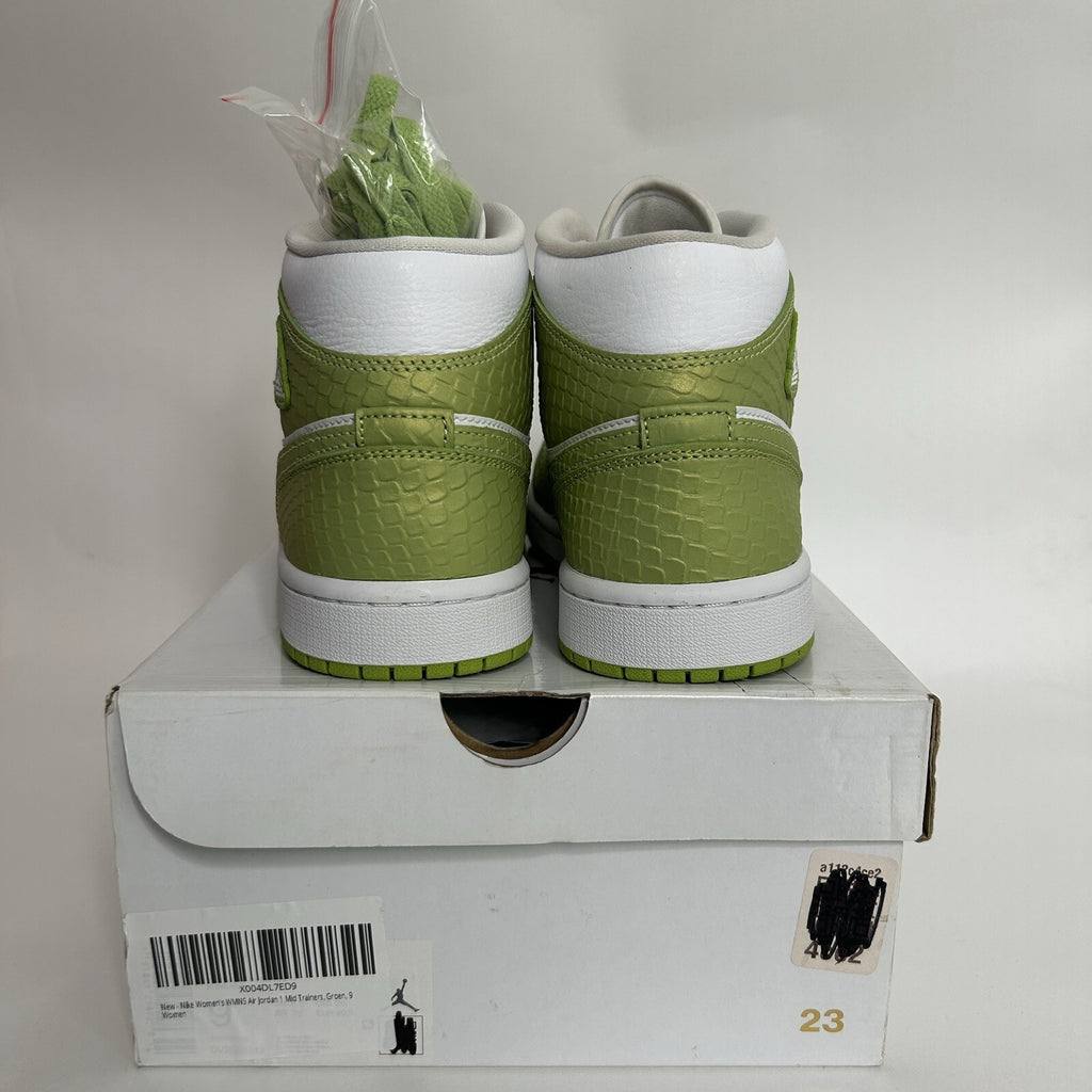 Nike Air Jordan 1 Mid WMNS SE “Green Python” DV2959-113 Women’s 9 New
