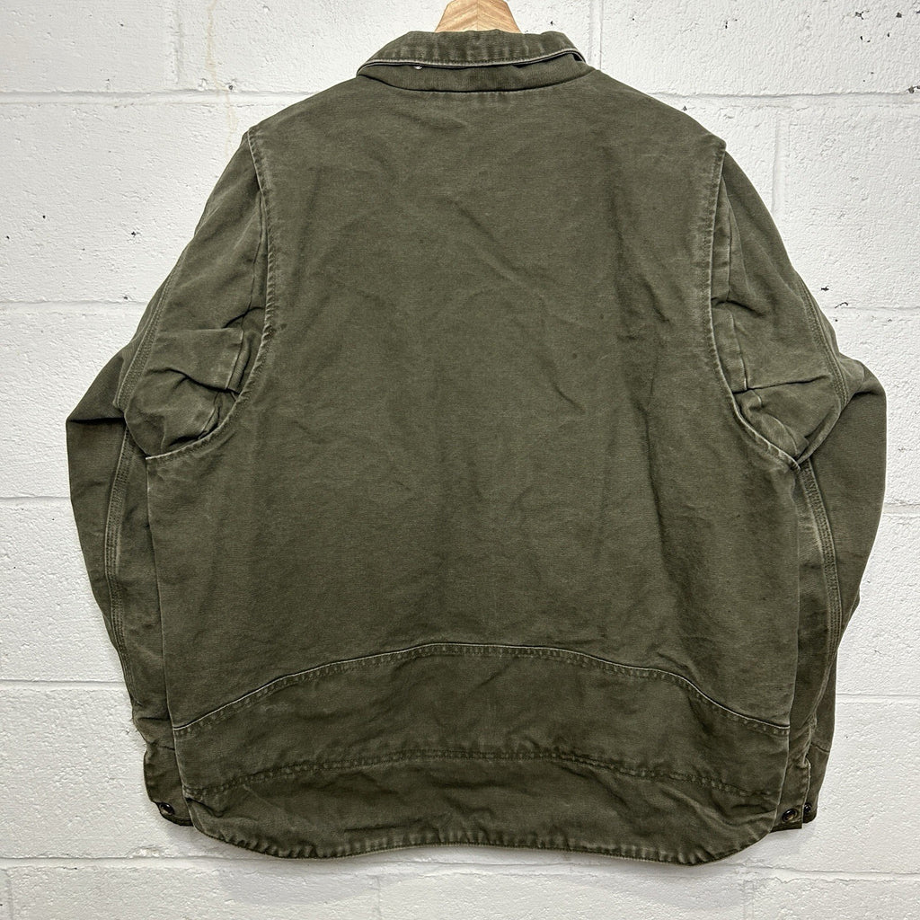 Carhartt Canvas Fleece-Lined Berwick Jacket “Moss Green” 101230-301 Men’s XL