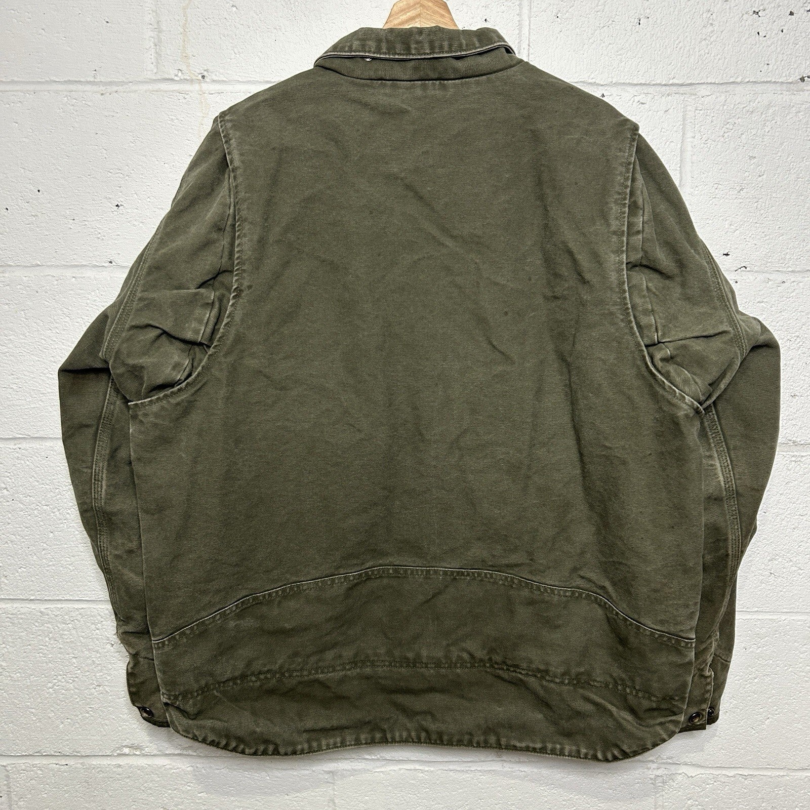 Carhartt Canvas Fleece-Lined Berwick Jacket “Moss Green” 101230-301 Men’s XL