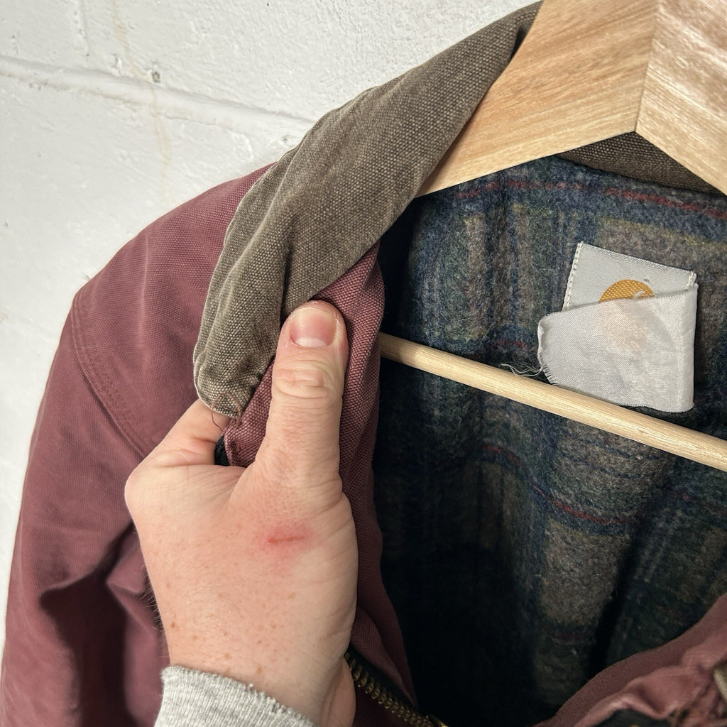 Vintage Carhartt Blanket-Lined Washed-Duck Trail Parka Jacket “Redwood” PB1136