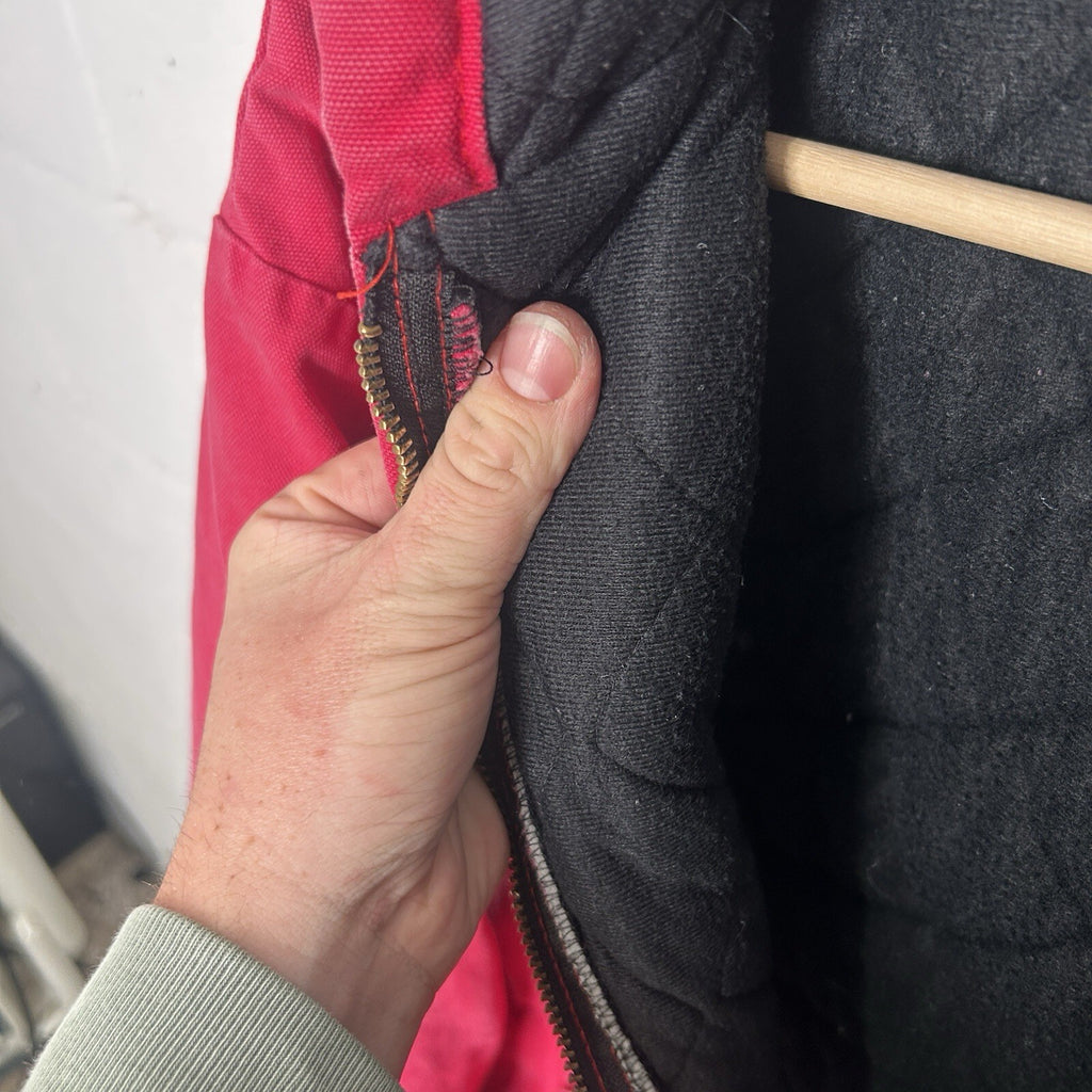 Vintage Polar King Quilted Canvas Hooded Jacket “Red Black” Men’s Large Carhartt