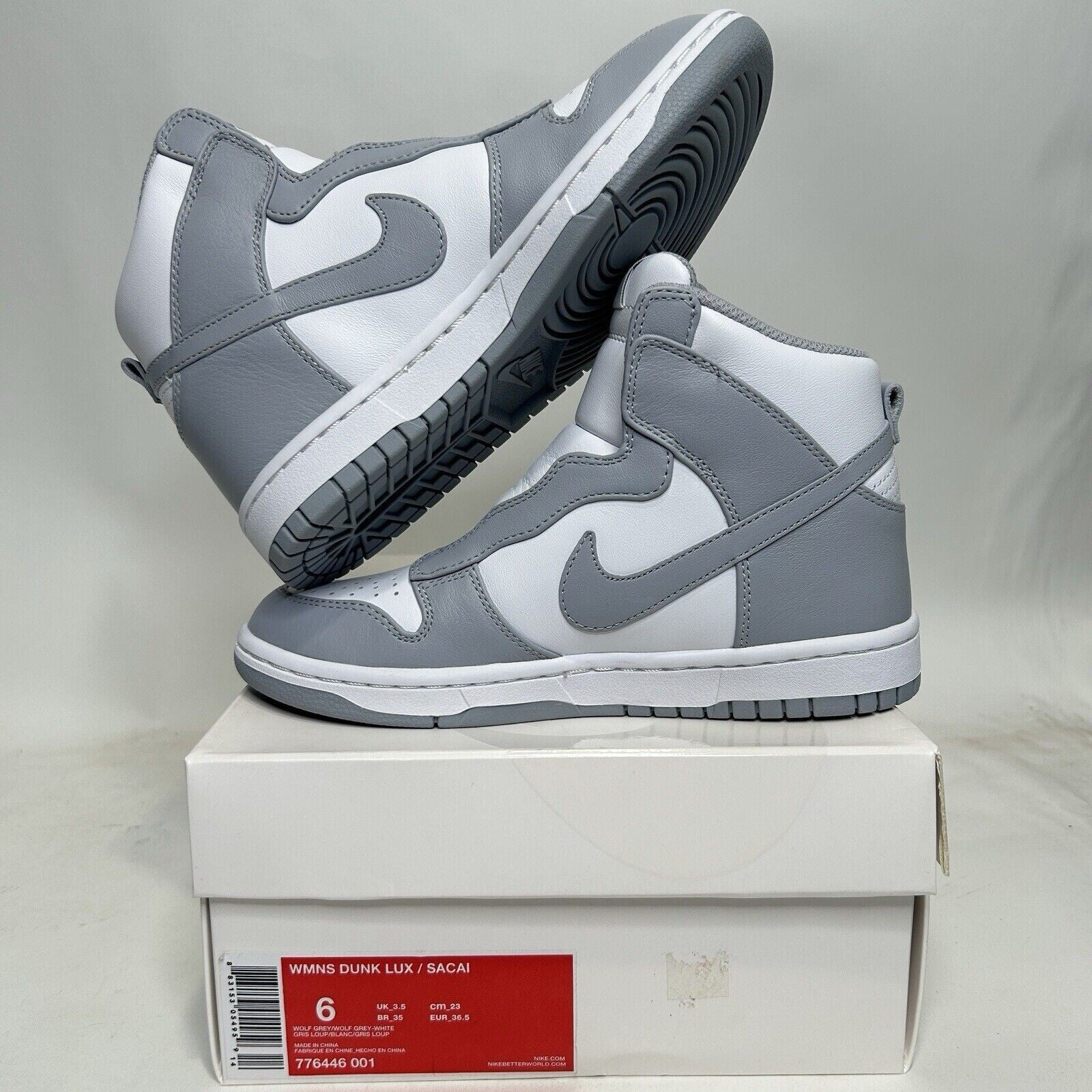 Nike sacai x NikeLab x Dunk Lux “Wolf Grey” 2024