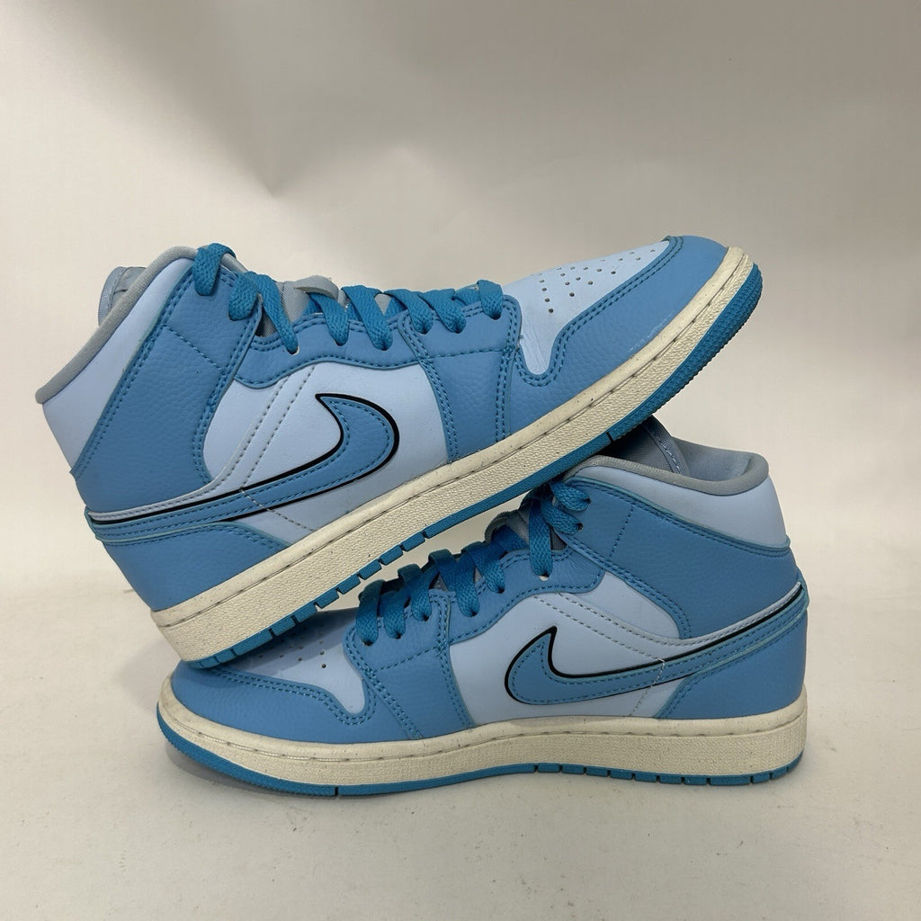 Nike Air Jordan 1 Mid SE WMNS “Ice Blue” DV1302-400 Shoes Women’s 8 Worn