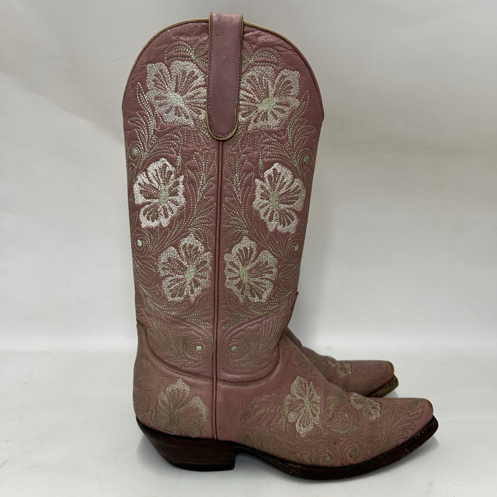 Old Gringo Embroidered Floral Western Boots “Pink” Women’s 7B Worn