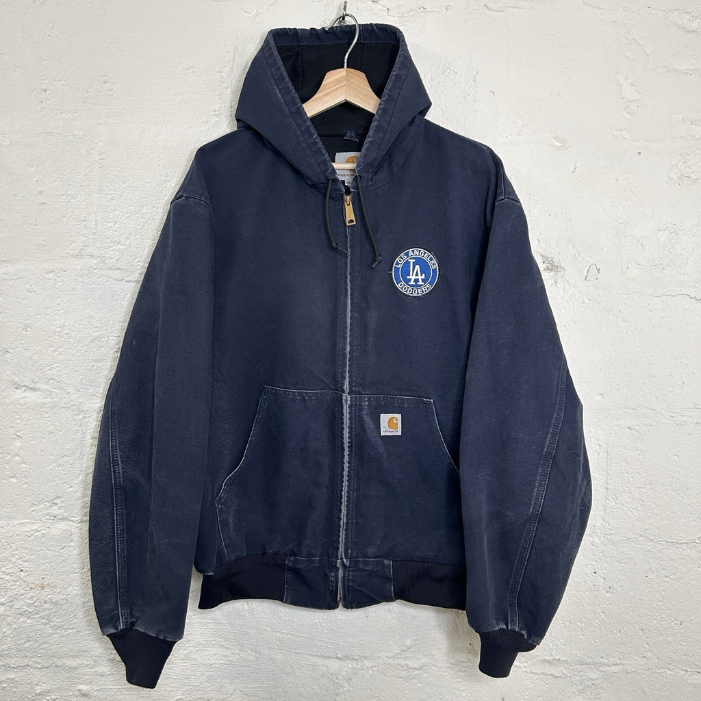 Carhartt X LA Dodgers Thermal Hooded Active Jacket “Navy” J131 DNY Men’s XL