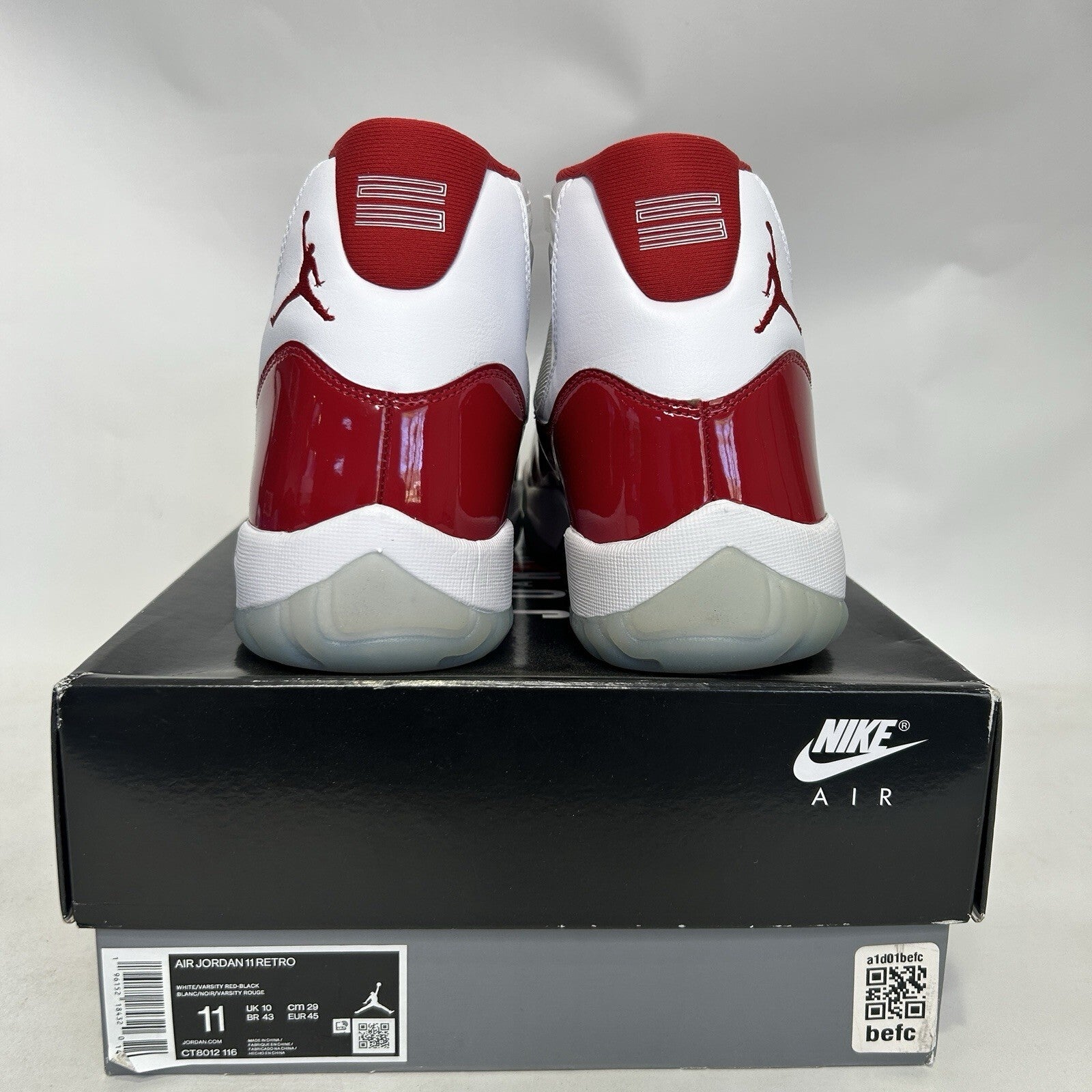 Nike Air Jordan 11 High Retro “Cherry/Varsity Red White” CT8012-116 Men’s 11 New