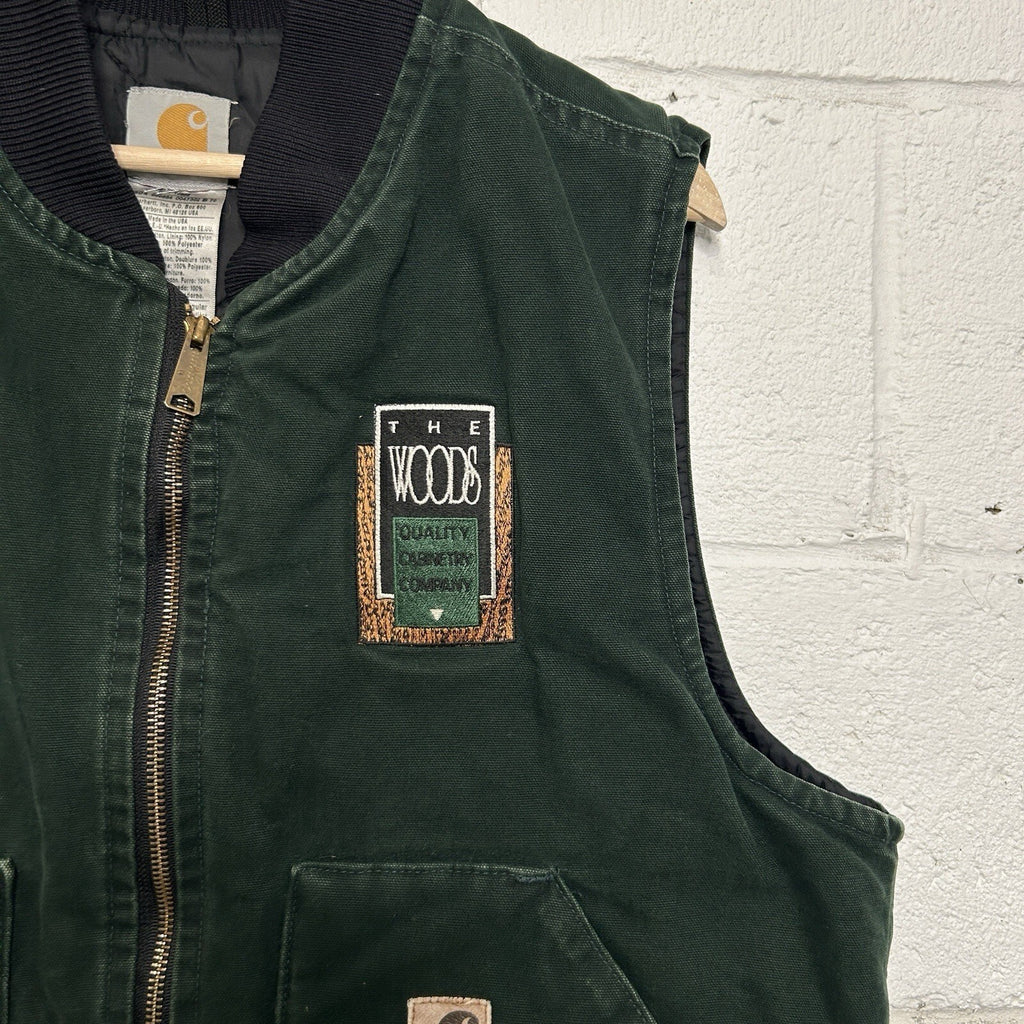 Vintage Carhartt Quilted Canvas Artic Vest “Spruce Green” V02 SPC Men’s Large