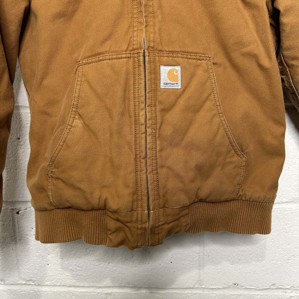 Y2K Carhartt Quilt-Lined Active Jacket “Light Brown” Youth Large/Women’s Small