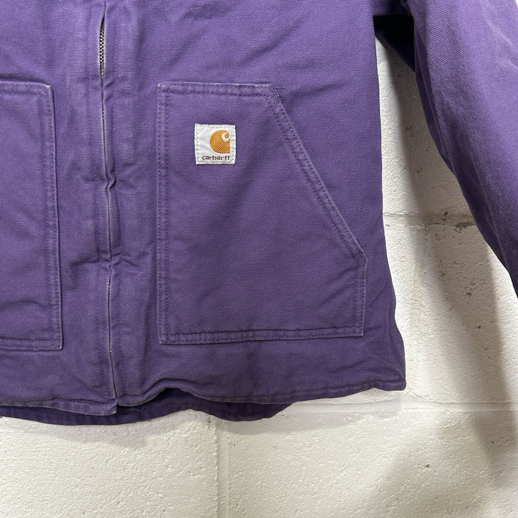 Vintage Carhartt Sherpa-Lined Sierra Jacket “Grape” WJ022 GPE Women’s Small