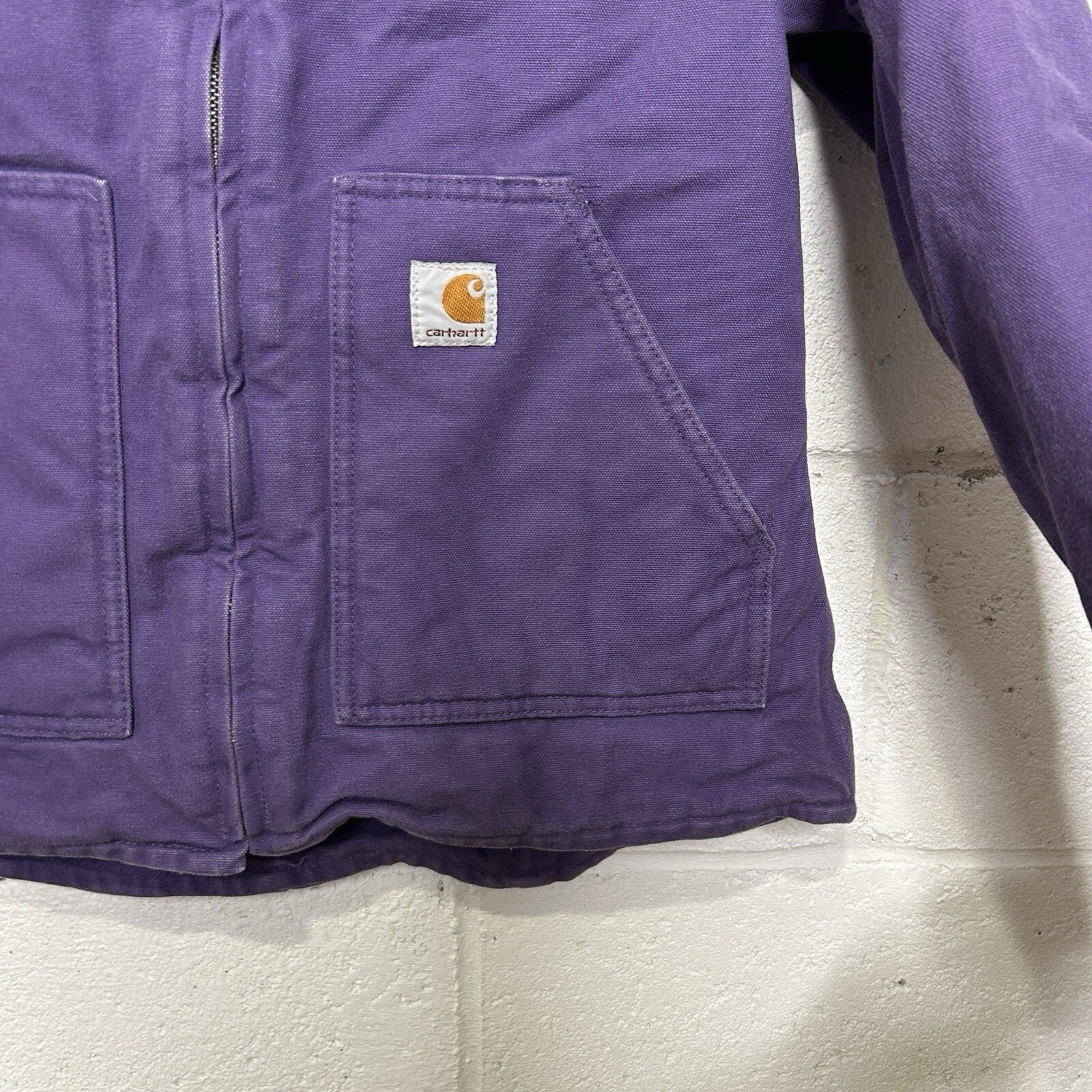 Vintage Carhartt Sherpa-Lined Sierra Jacket “Grape” WJ022 GPE Women’s Small