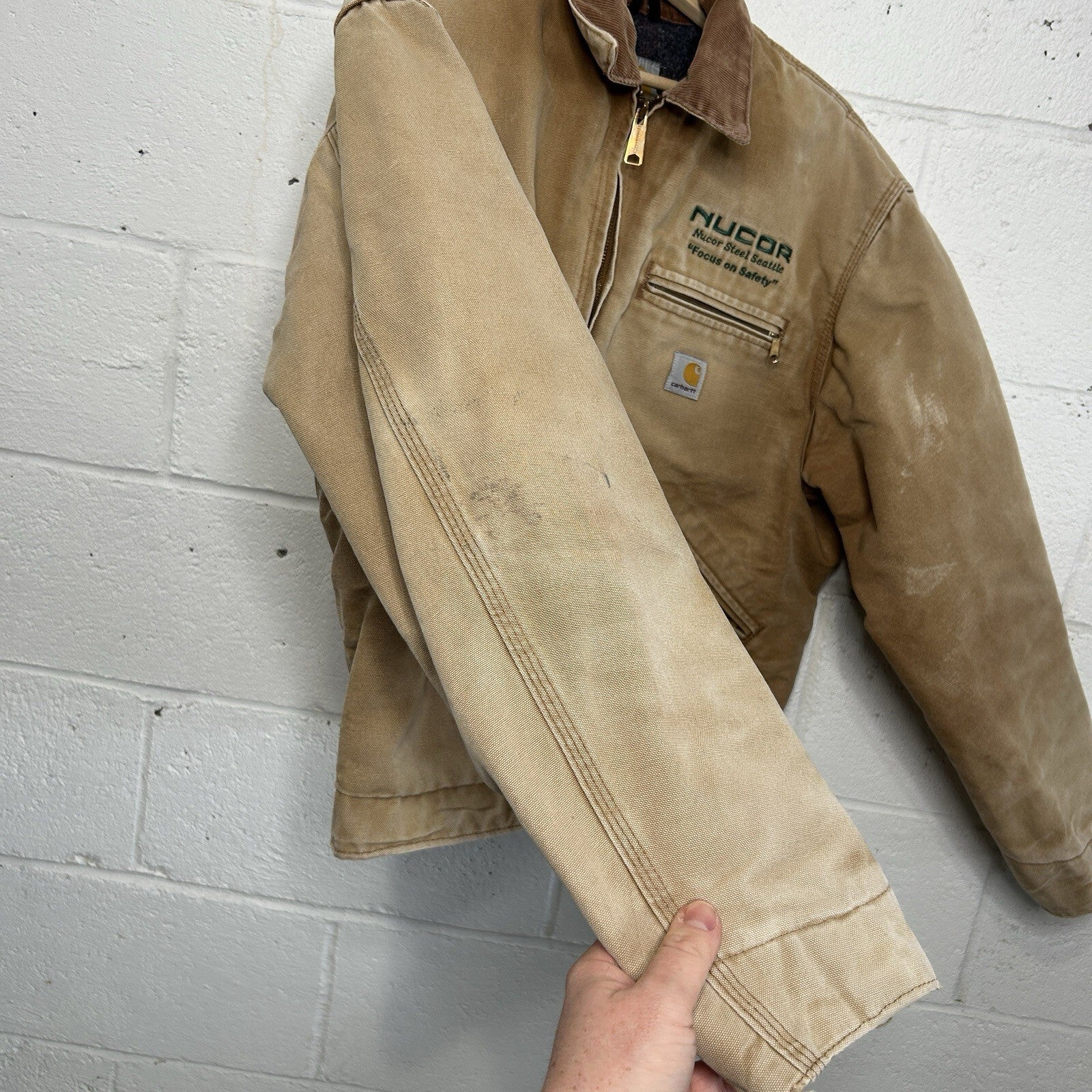 Vintage Carhartt Blanket-Lined Detroit Jacket “Brown” J01 BRN 44R/Men’s Large