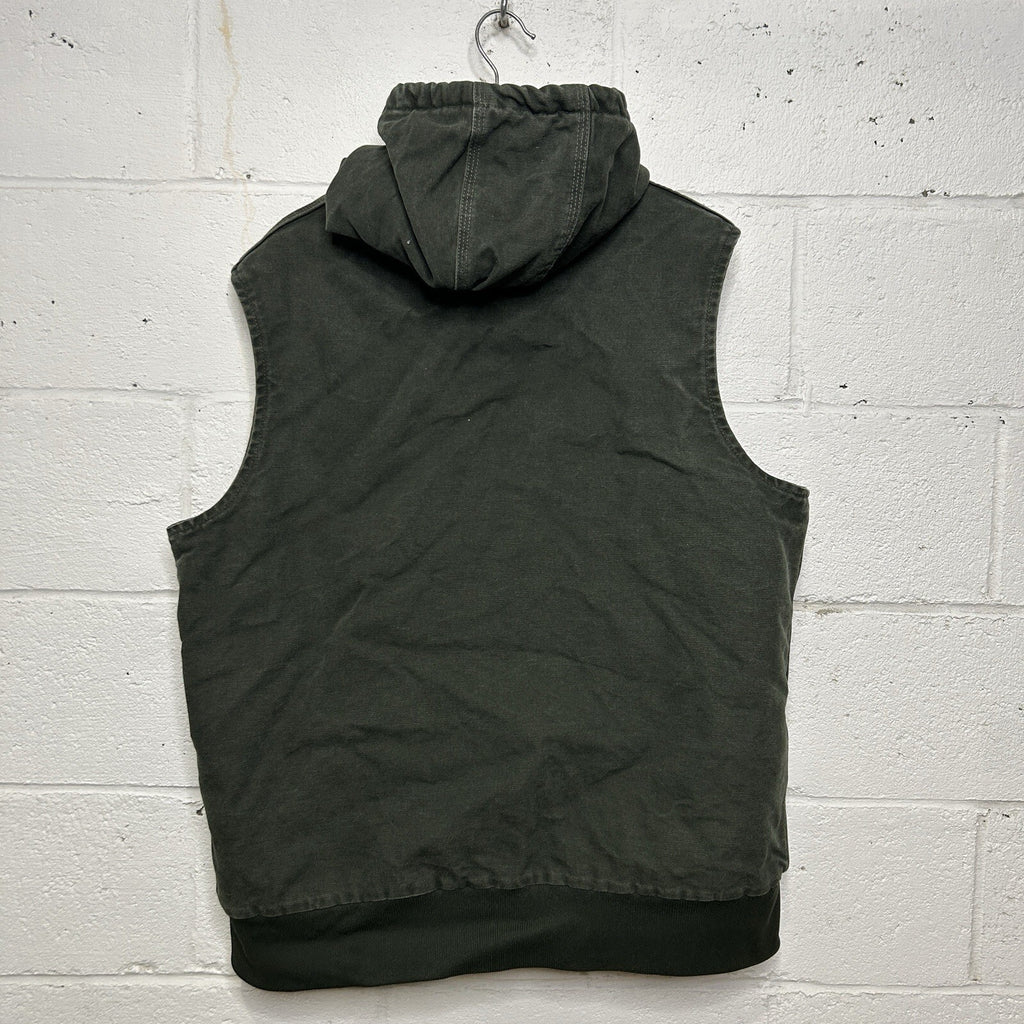 Carhartt Hooded Quilted Canvas Vest “Moss Green” 100121