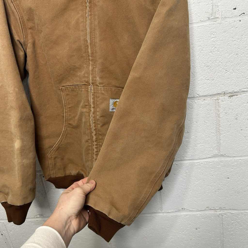 Vintage Carhartt Fleece-Lined Hooded Active Jacket “Brown” YYJ158 BRN Youth XL