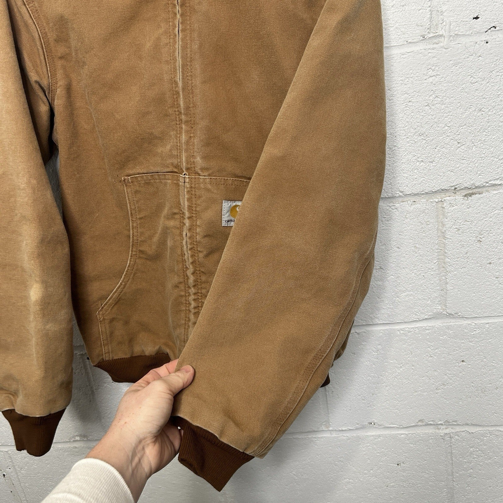 Vintage Carhartt Fleece-Lined Hooded Active Jacket “Brown” YYJ158 BRN Youth XL