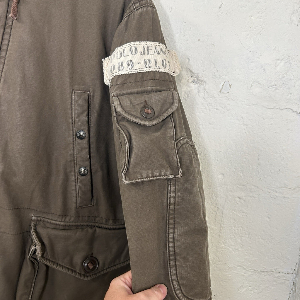 Polo Ralph Lauren Type-E RL67 Military Parka Jacket Sherpa-Lined Hood Men’s SML