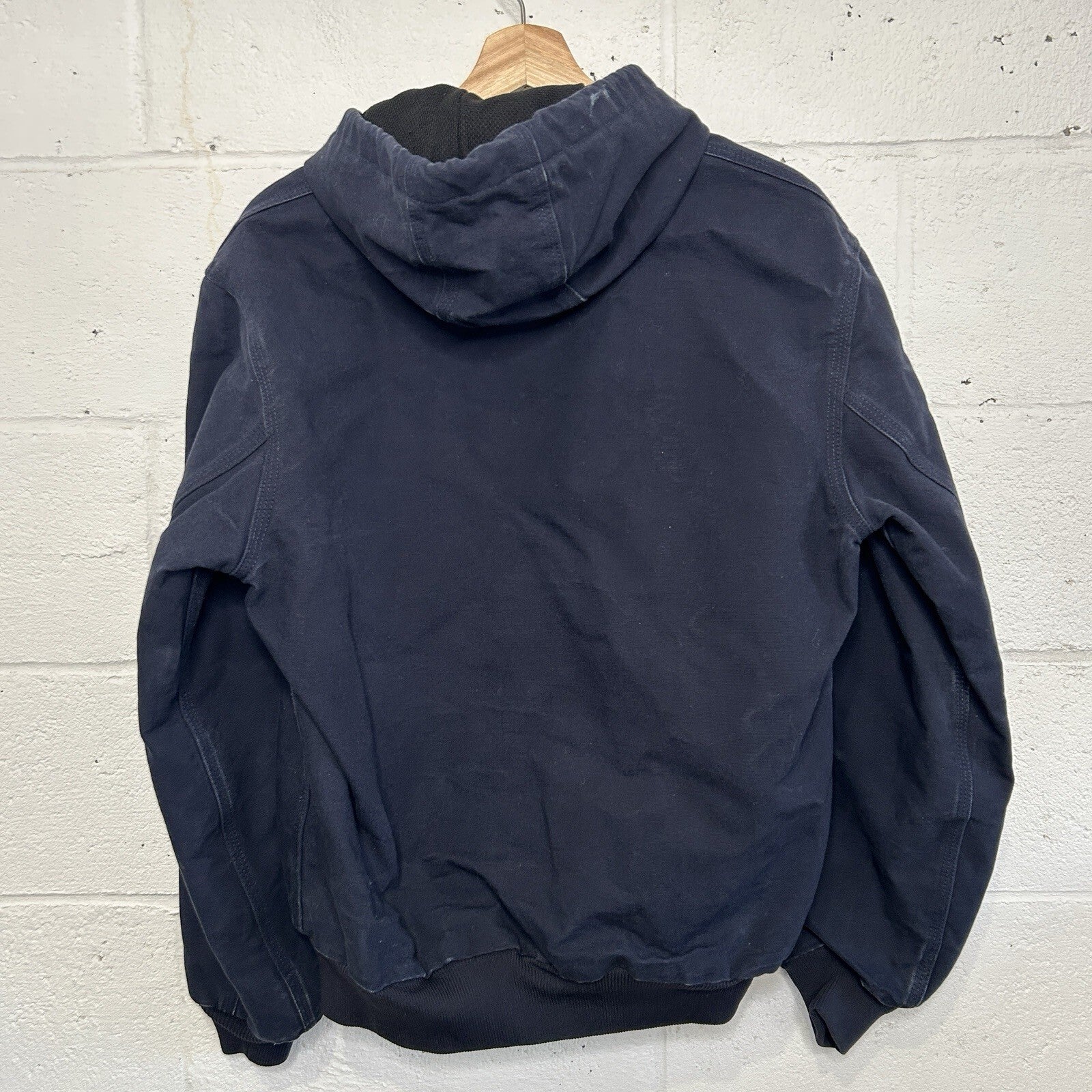 Carhartt Thermal Hooded Active Jacket “Dark Navy” Budweiser J131 DNY Men’s Small