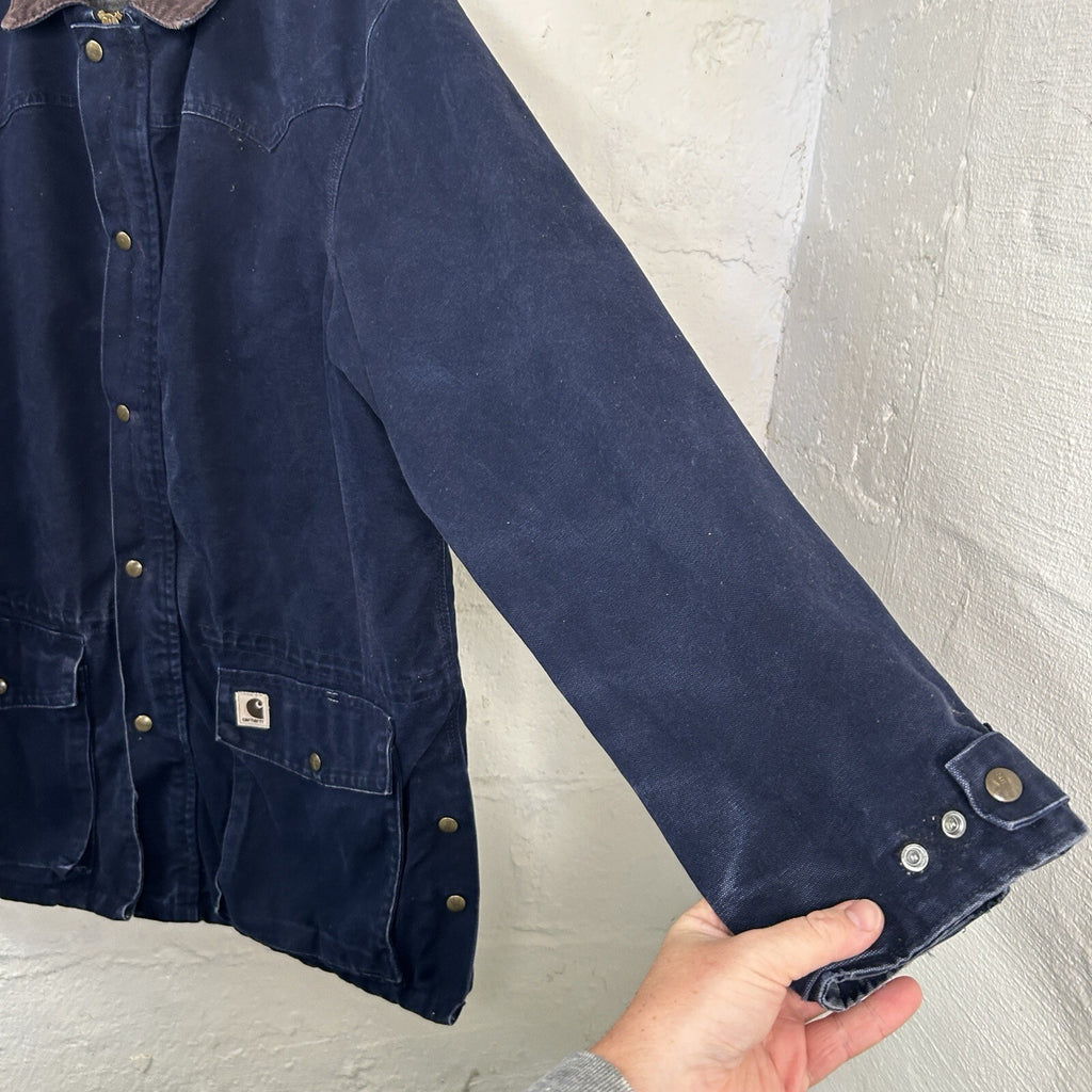 Vintage Carhartt Blanket-Lined Barn Jacket “Midnight Blue” C52 MDT Men’s Large