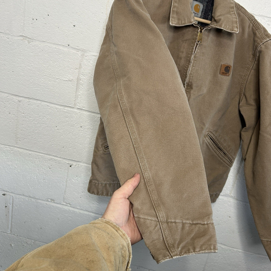 Vintage Carhartt Blanket-Lined Detroit Jacket “Saddle” J146 SDL Men’s Medium