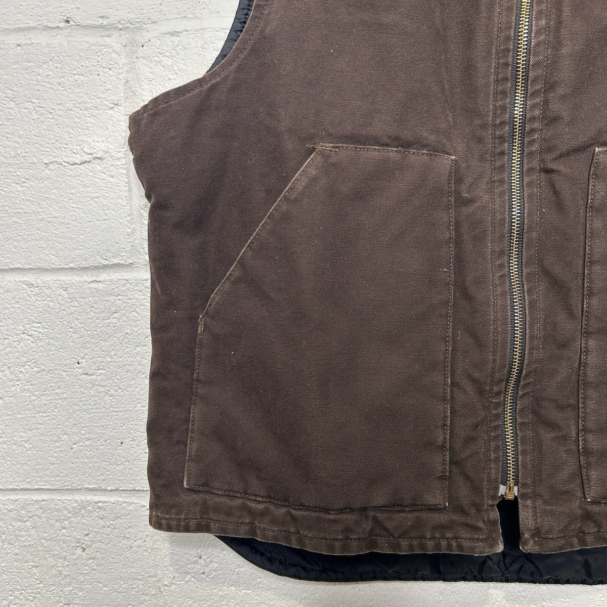 Vintage Carhartt Quilted Artic Vest “Dark Brown” V02 DKB Men’s Large
