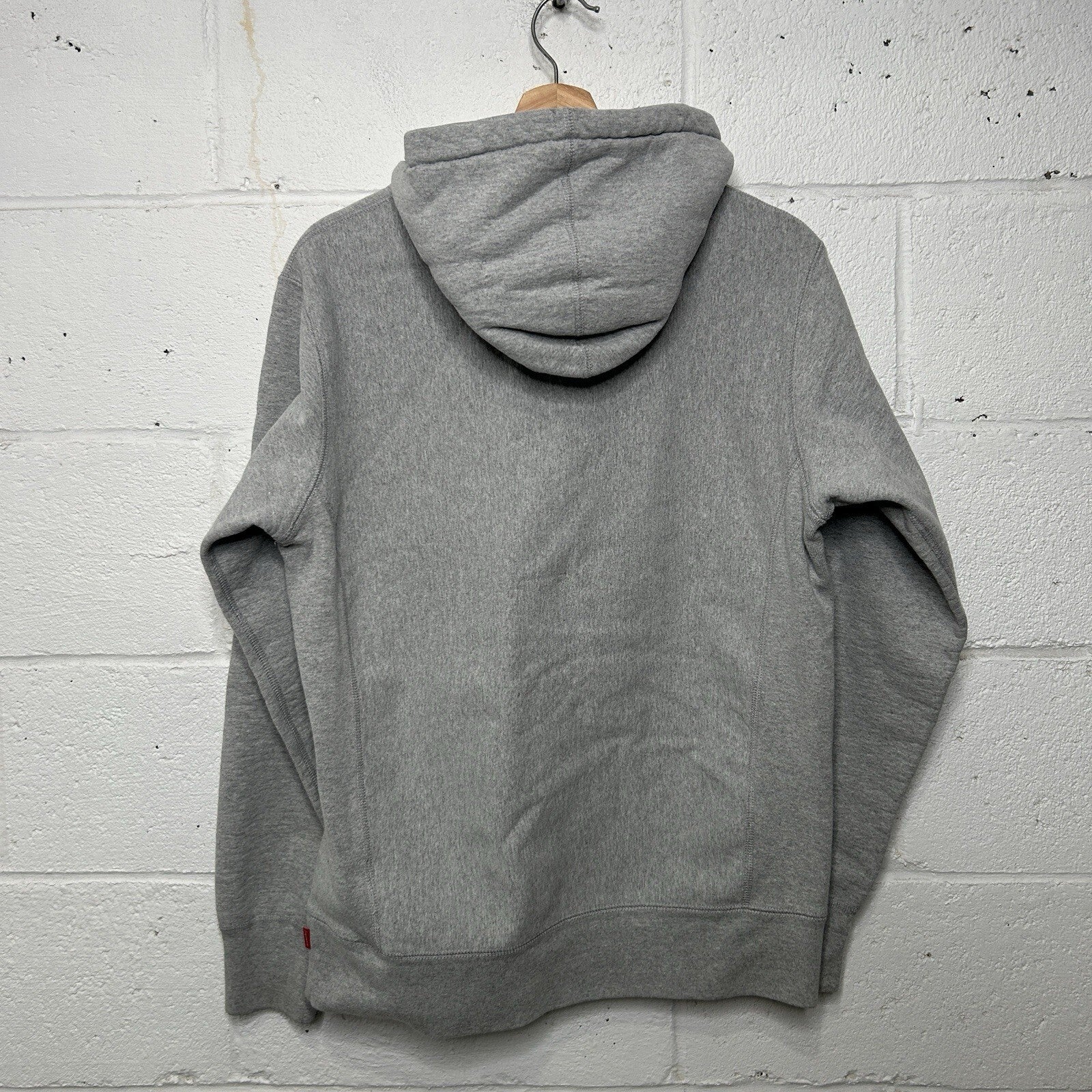 Supreme Fleece Pullover Blank Hoodie “Heather Grey” Men’s Medium