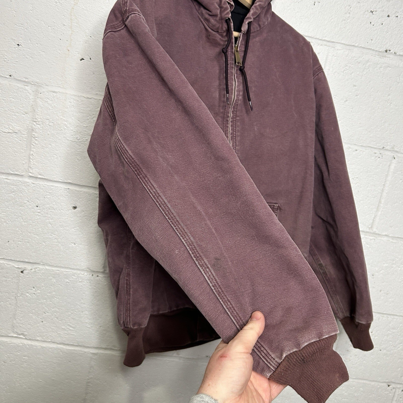 Vintage Carhartt Quilted Active Jacket “Deep Plum” WJ130 DPM Women’s Large