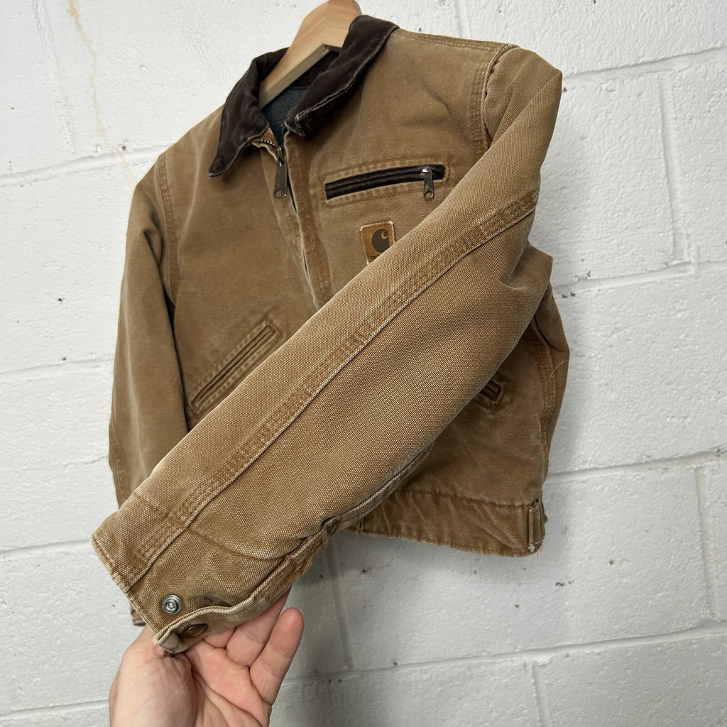 Y2K Carhartt Sherpa-Lined Detroit Jacket “Brown” YYJ97 BRN Youth Medium