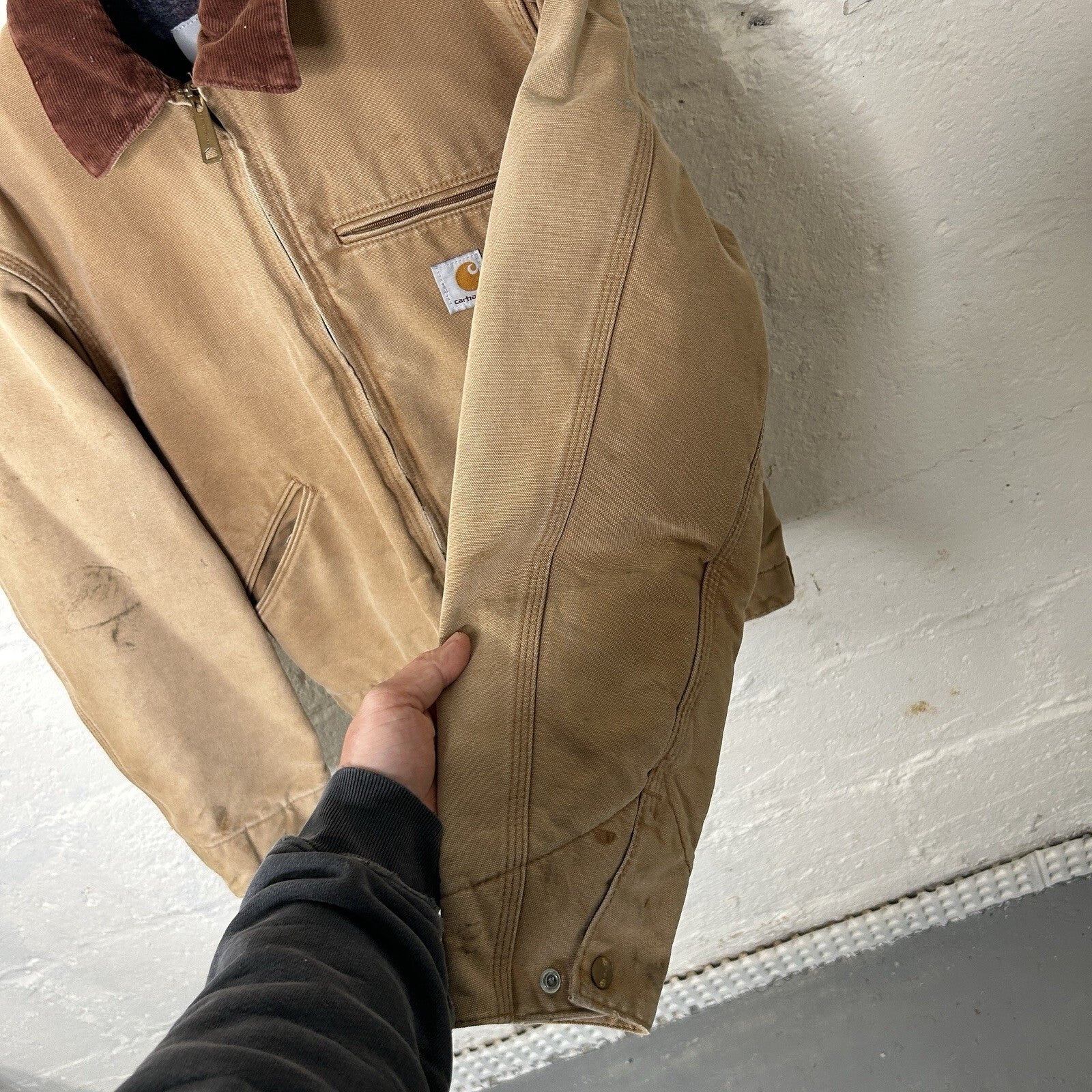 Vintage Carhartt Blanket-Lined Detroit Jacket “Brown” J01 BRN Men’s Small