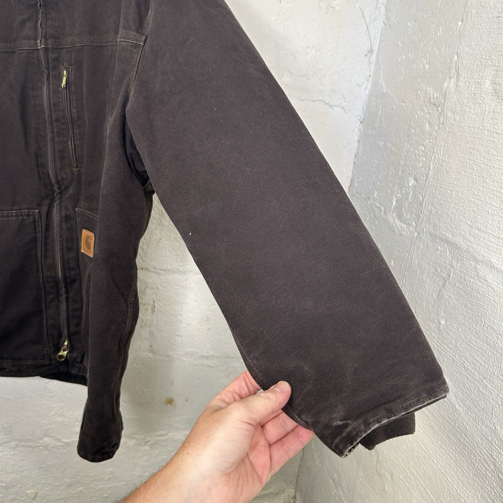 Vintage Carhartt Sherpa-Lined Ridge Jacket “Dark Brown” C61 DKB Men’s X-Large