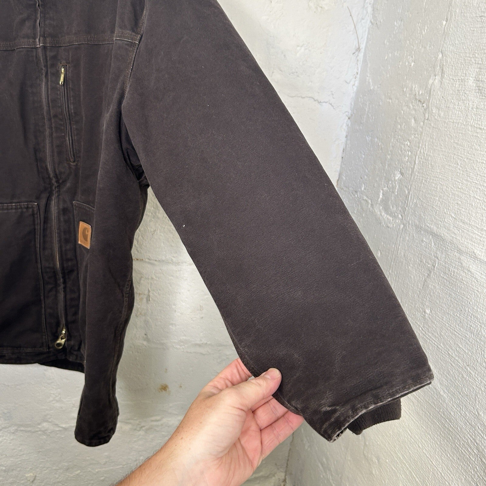 Vintage Carhartt Sherpa-Lined Ridge Jacket “Dark Brown” C61 DKB Men’s X-Large