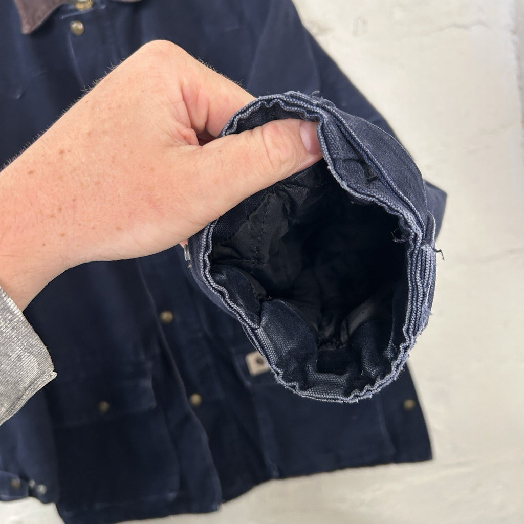 Vintage Carhartt Blanket-Lined Barn Jacket “Midnight Blue” C52 MDT Men’s Large