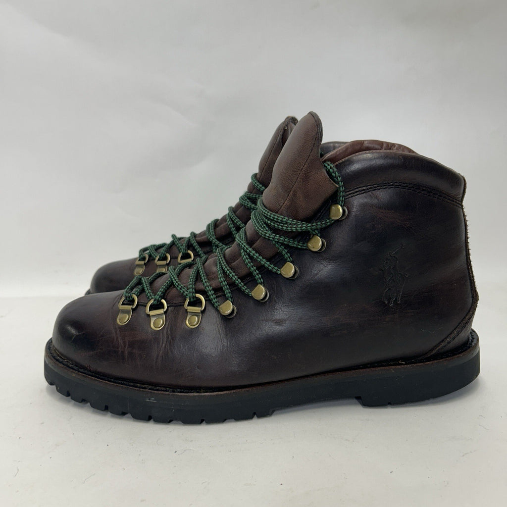 Vintage Polo Ralph Lauren Acworth Calf Leather Hiking Boots “Brown” Men’s 10.5D