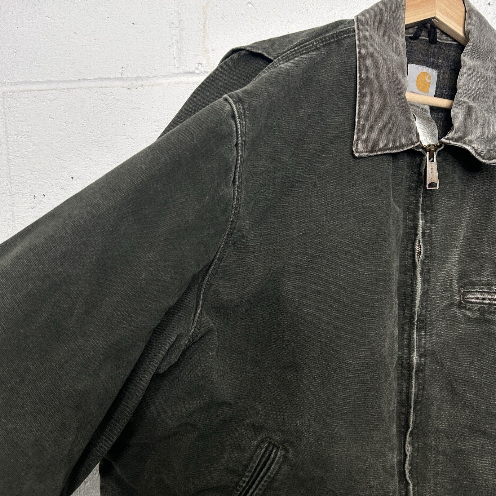 Vintage Carhartt Blanket-Lined Detroit Jacket “Moss Green” J97 MOS Men’s X-Large