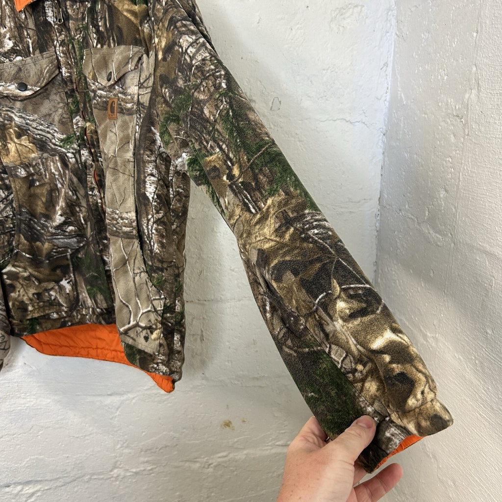 Carhartt Reversible Woodsville Jacket “Realtree Camo Blaze Orange” Men’s Small
