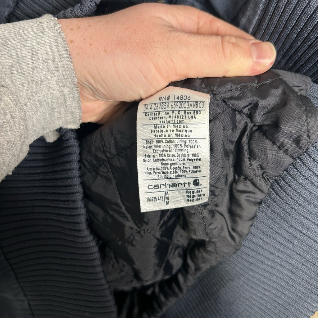 Y2K Carhartt Ripstop Hooded Active Jacket “UNC Tarheels” 100925-412 Men’s Medium