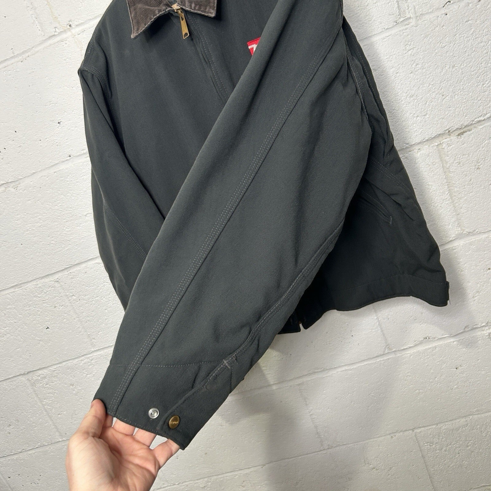 Vintage Carhartt Blanket-Lined Detroit Jacket “Charcoal” J128 CHR Men’s X-Large