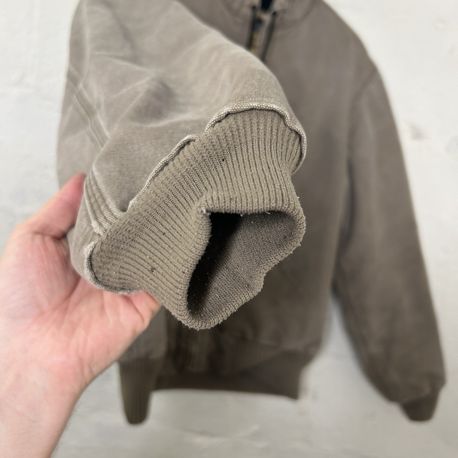 Vintage Carhartt Quilted Hooded Active Jacket “Mushroom” J130 MUS Men’s Small