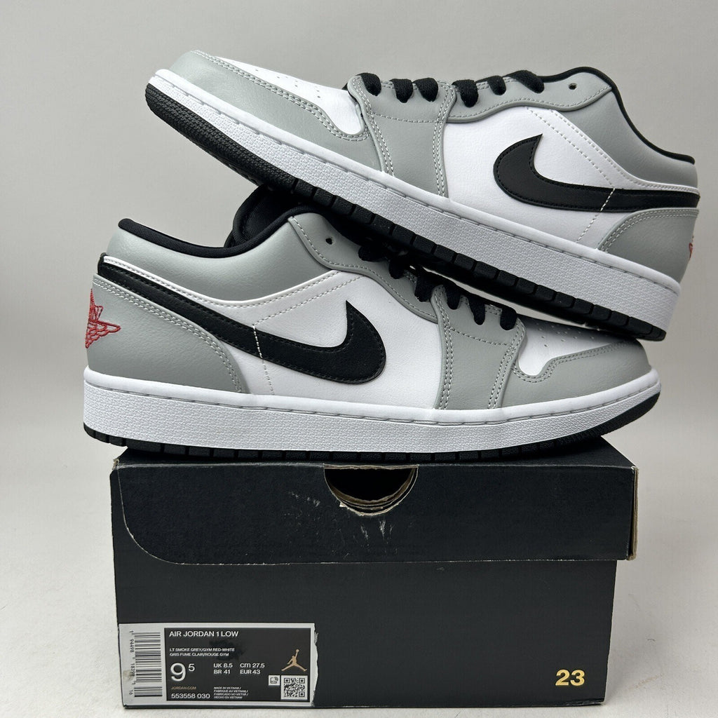 Nike Air Jordan 1 Low Retro “Light Smoke Grey” 553558-030 Men’s 9.5 New