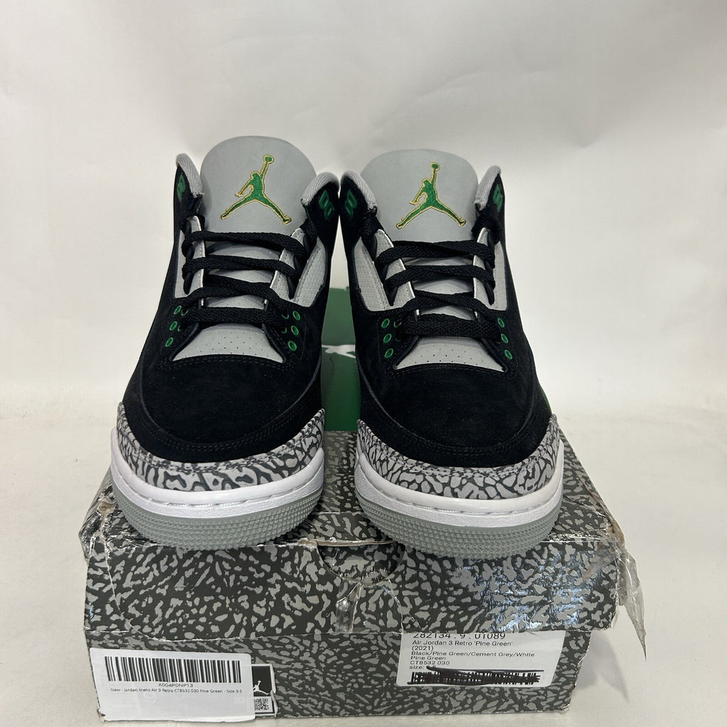 Nike Air Jordan 3 Retro OG “Pine Green Black  White” CT8532-030 Men’s 9.5 New