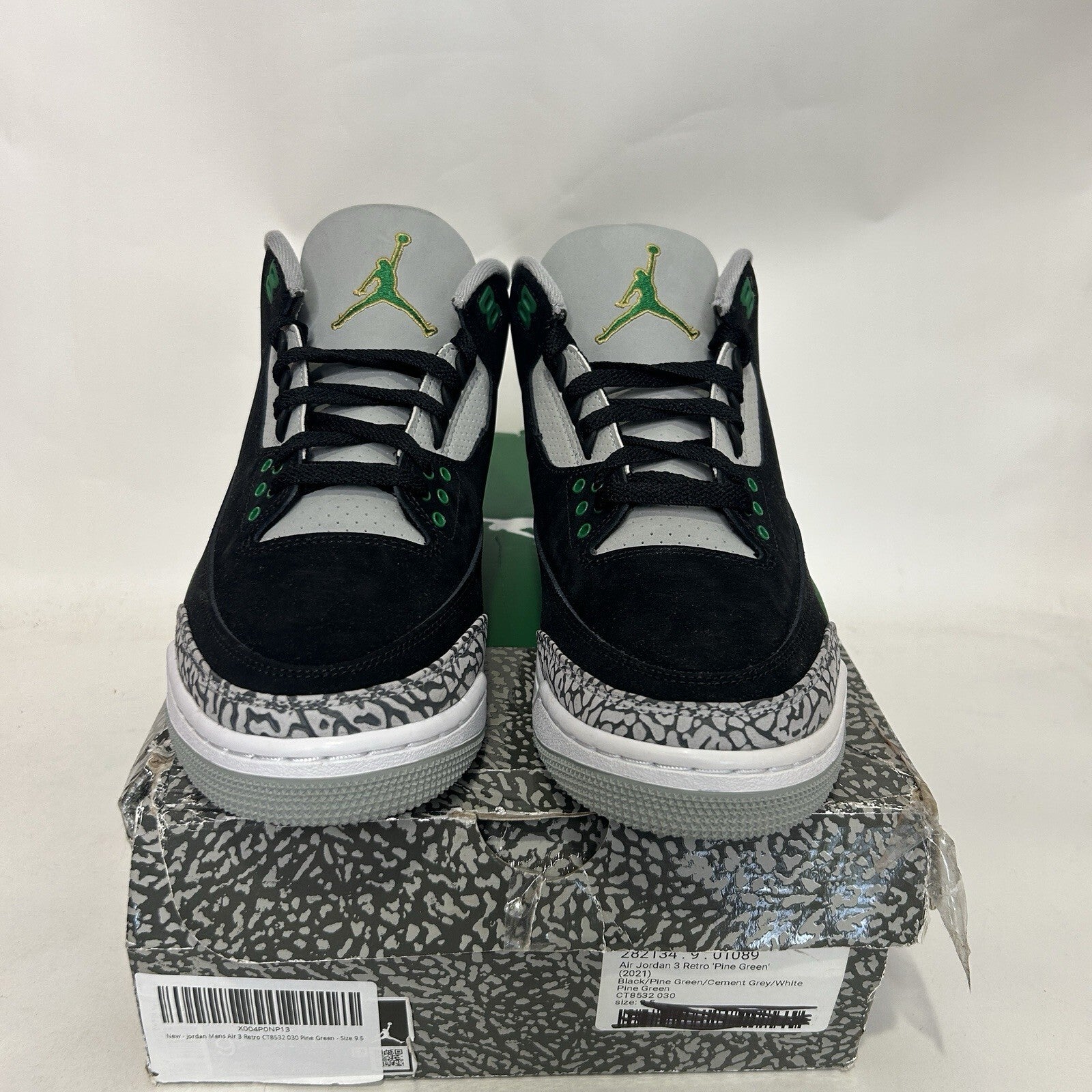 Nike Air Jordan 3 Retro OG “Pine Green Black  White” CT8532-030 Men’s 9.5 New