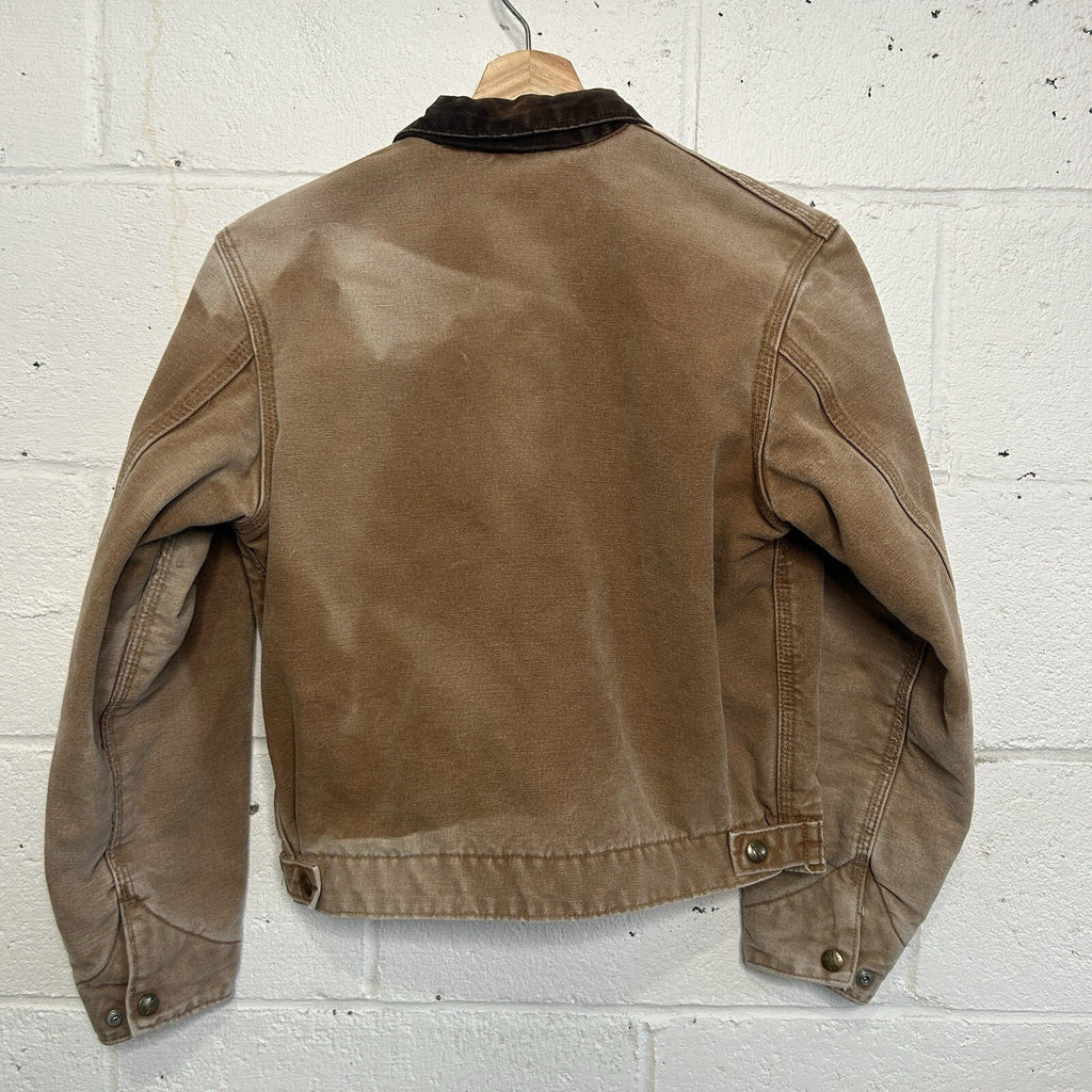 Y2K Carhartt Sherpa-Lined Detroit Jacket “Brown” YYJ97 BRN Youth L/Women’s XS
