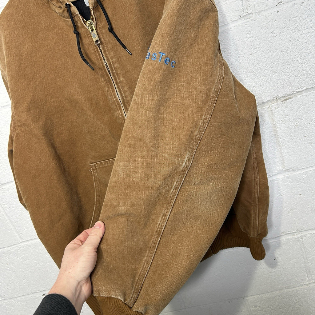 Carhartt Hooded Quilt-Lined Active Jacket “Brown” J130-211 Men’s X-Large