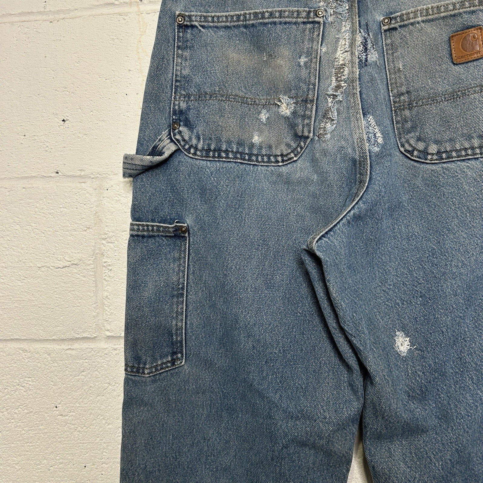 Vintage Carhartt Logger Denim DoubleKnee Pants “Darkstone”