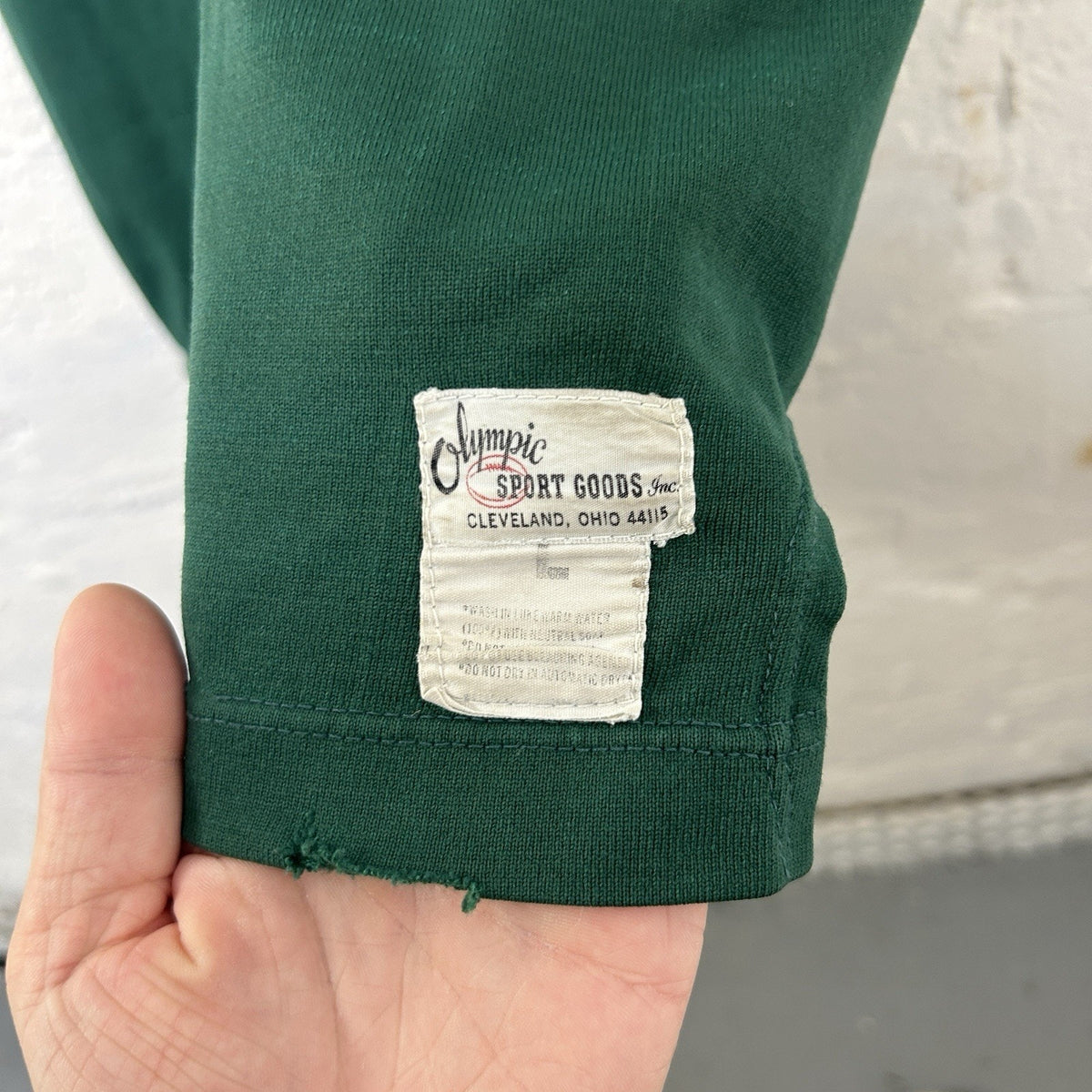 1960s Vintage Football Jersey Number 66 "Green & White"