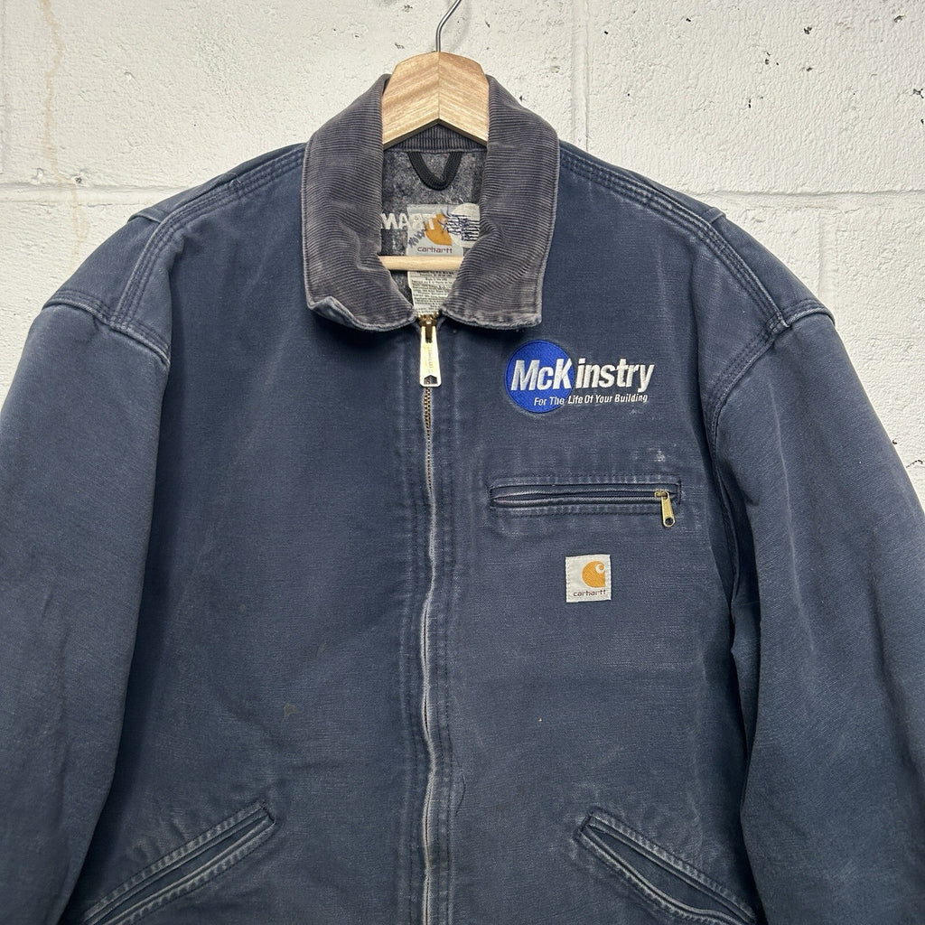 Vintage Carhartt Blanket-Lined Detroit Jacket “Navy” J01 NVY Men’s 46/Large