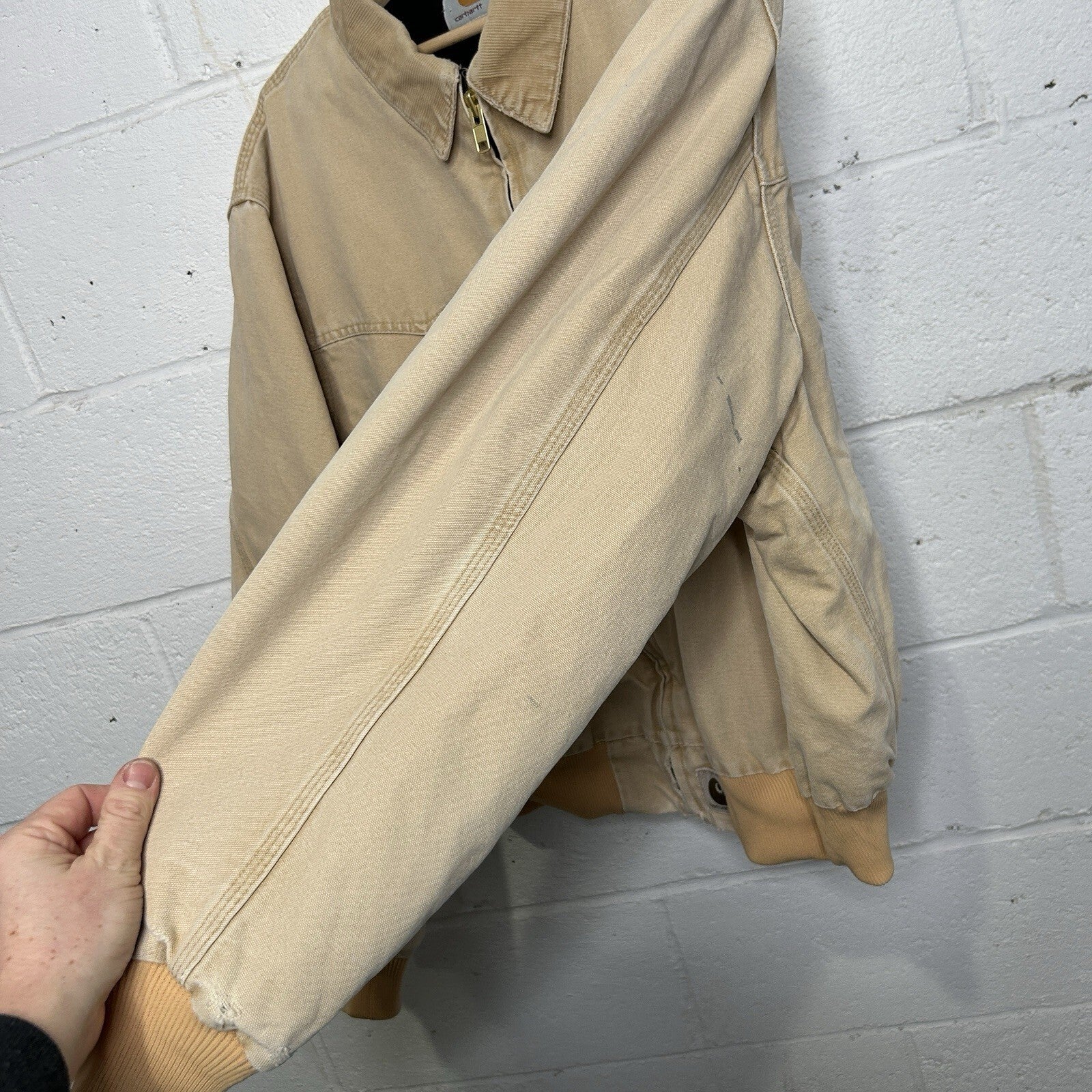 Vintage Carhartt Quilted Santa Fe Jacket “Wheat” J14 WET Men’s X-Large
