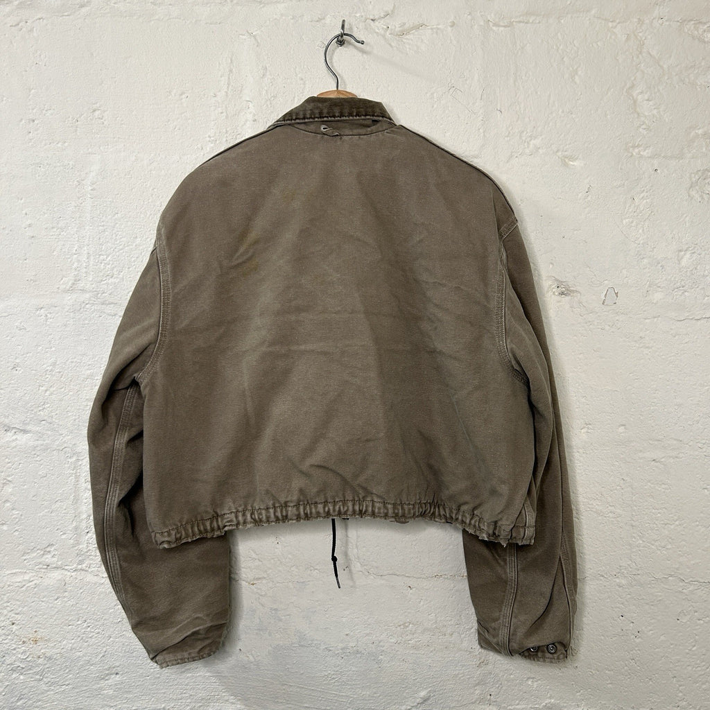 Vintage Carhartt Wool-Lined Cropped Duster Coat “Chestnut” PB2321 Men’s Small