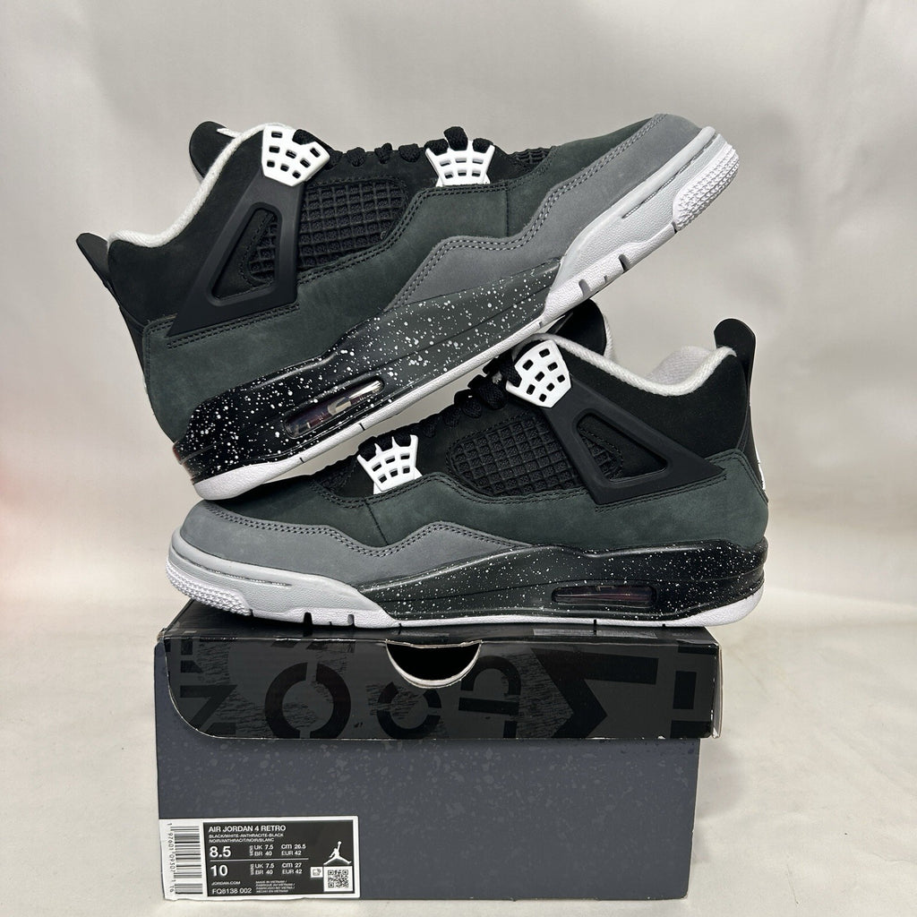 Nike Jordan 4 Retro OG “Fear/Black White Grey” FQ8138-002 Men’s 8.5 New