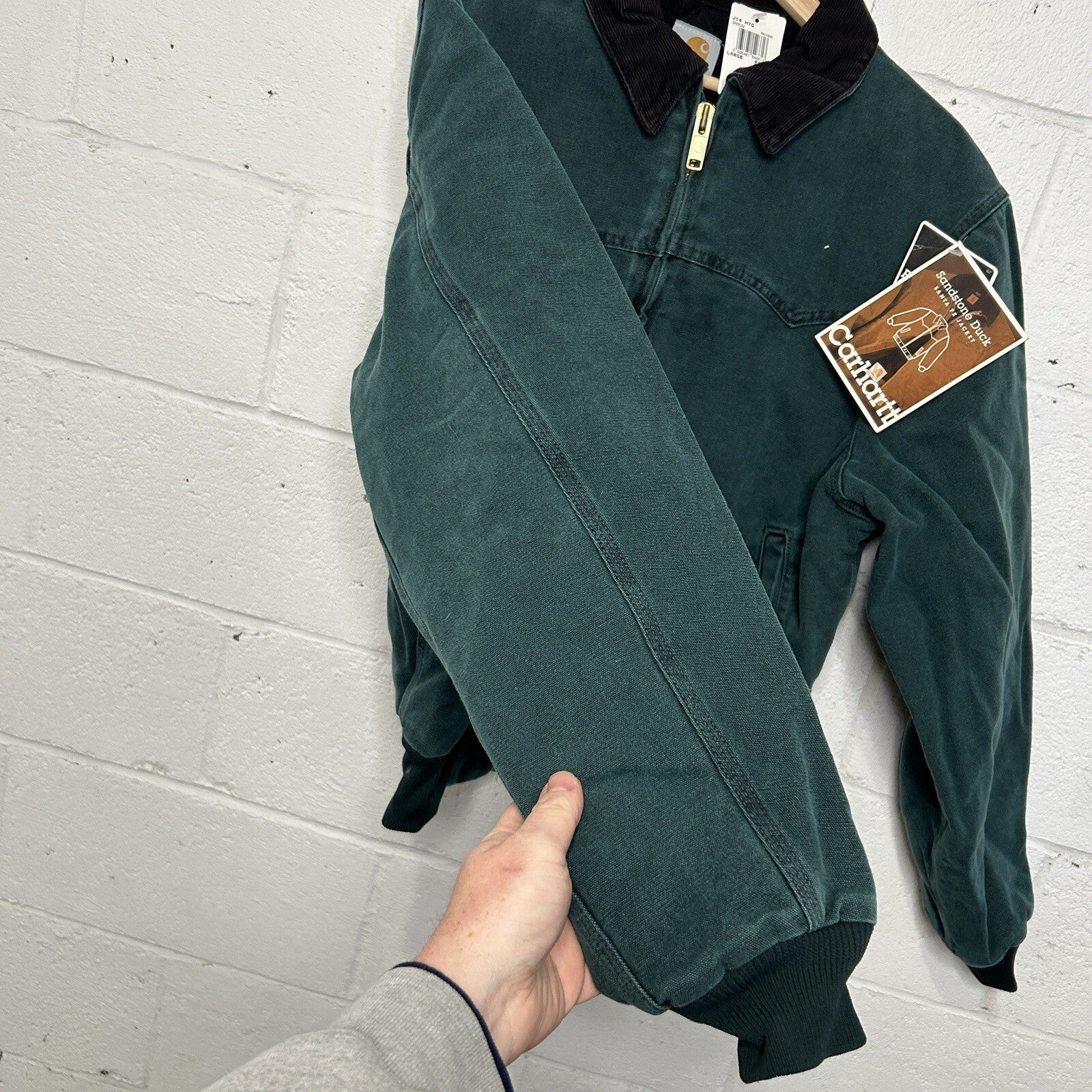 Vintage Carhartt Santa Fe Jacket “Hunter Green” J14 HTG Men’s Large NEW