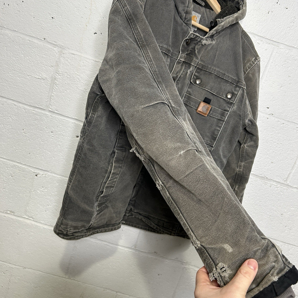 Carhartt Sherpa-Lined Bartlett Hooded Jacket “Gravel Grey” 102285-039 Men’s S