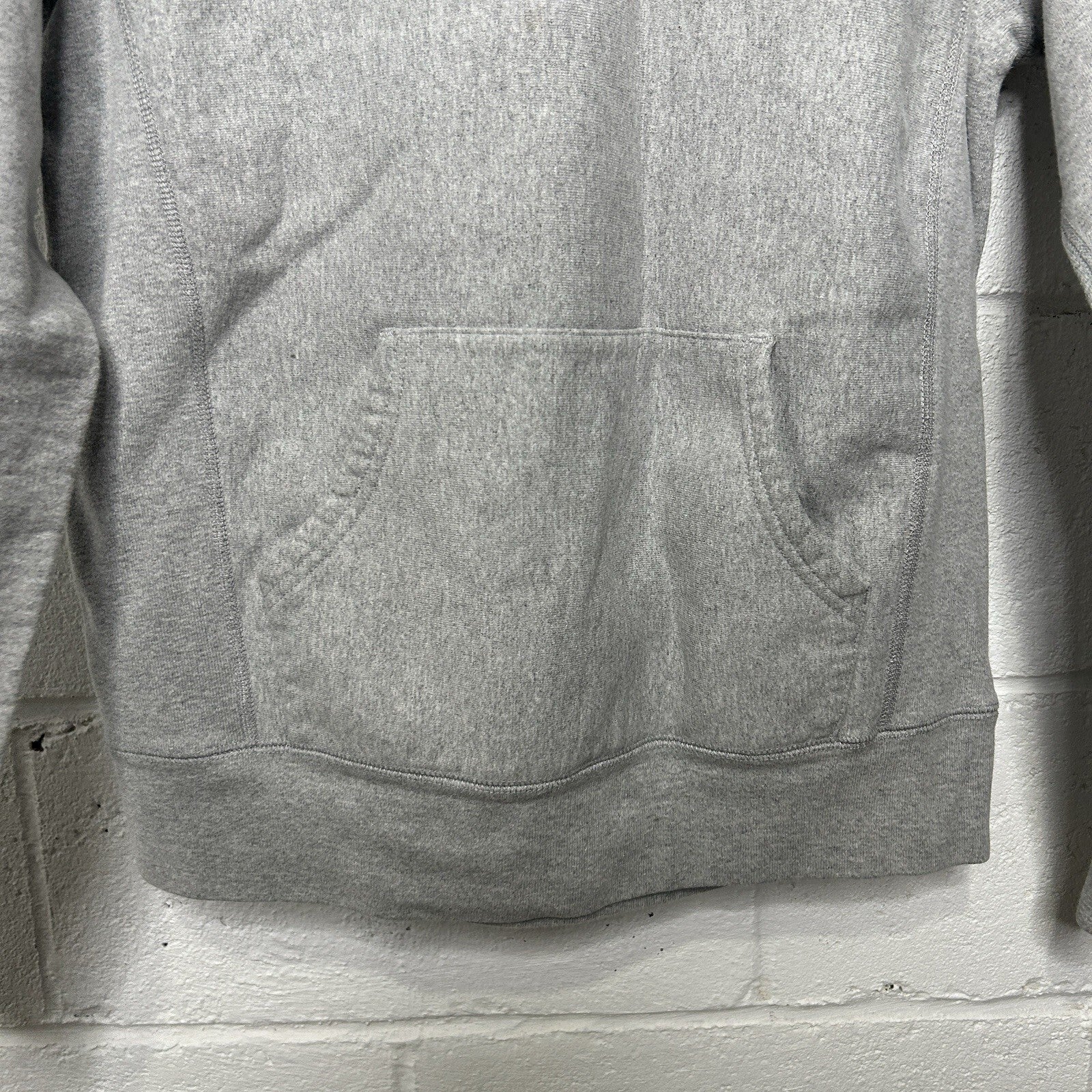 Supreme Fleece Pullover Blank Hoodie “Heather Grey” Men’s Medium